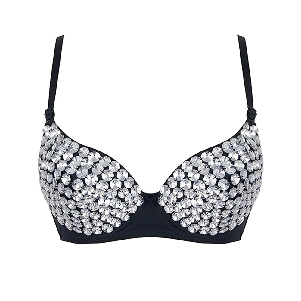 Rhinestone bra